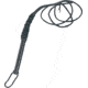 Pakistan Authentic Leather Bull Whip, 8 Foot, Black Braided Leather With Hang Strap And Tassel End, 892874-8