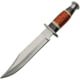 Pakistan Bowie Knife, 9" satin finish stainless clip point blade, Black and brown pakkawood handle, 203416