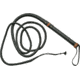 Pakistan Bull Whip, Measures 5' 9in Tip To Top Of Handle, 5' Braided Black Leather Whip, Stiff Black Leather Wrapped Handle With Brown Leather Trim And Black Leather Wrist Strap, Black, 891805-5