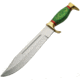 Pakistan Evergreen Bowie Fixed Blade Knife, 10.5in, Stainless Steel, Standard Edge, Red, Pakkawood Handle PA3350