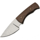 Pakistan Fixed Blade Knife, 8in Overall, 3.75in Satin Stainless Blade,Brown Wood Handle, Brown Leather Belt Sheath, 203399-BK