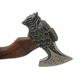 Pakistan Hammer Wolf Axe, 19in Overall, 7.5in Stainless Axe Head w/ 5.75in Cutting Edge, Burnt Ash Wood Handle, Brown Leather Belt Sheath, 882462