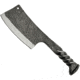 Pakistan Railroad Spike Cleaver Knife, 9in overall. 4.5in blade, Railroad Spike, Twisted handle, Brown Leather Sheath, HS-4416