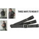 Pakistan Sword Belt, Shoulder Strap, Black Leather Construction, Can Be Worn Three Ways, Fits Waist Sizes 38-54in, Black, HS-4413BK