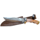 Paladin Full-Tang Bowie 14in Fixed Blade Knife, Clip Point, Rosewood, Brass Guard Handle, PE-14BK-2044