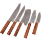 Paladin Japanese Damascus Steel Santonku Chef Knife Set, 5 Pc, PE-5JS-2003