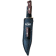 Paladin Old Timer Fixed Blade Combo, Drop Point, Synthetic, Brown Handle, BROWN, PE-OT-2043