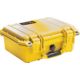 Pelican 1400 Small 13x11x6in Protector Waterproof Carry Case, Yellow, No Foam