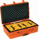 Pelican 1555 Air Protector Case, with Divider, Orange, 015550-0040-150
