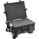 Pelican 1610M Case and Mobility Kit, 21.78x16.69x10.62in w/Liner, Foam, Black 016100-0009-110