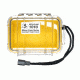 Pelican Micro Case 1010 - Clear Carabiner Loop Yellow Dry Box