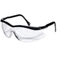Peltor Tekk Protection Sports-Inspired Safety Eyewear,Wraparound Design,Black Frame, Clear Lens,Case of 10 90970-00001T