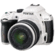 Pentax K-50  Digial SLR Camera with L18-55 WR Lens, White 10939