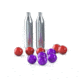 PepperBall LifeLight Refill Kit, 5 xInert Practice Projectiles, 5 x Live SD PepperBall Projectiles, 2 x CO2 Cartridges, Red/White, 970-01-0178