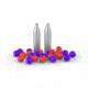 PepperBall Round Projectile Refill Kit, PepperBall TCP Launcher, 2 x 6-Count Tubes of Inert, 2 x 6-Count Tubes of Live SD, 4 x 8 gram CO2 jets, White/Purple/Red, 970-01-0215