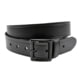 Perfect Fit 1.5in Finest Leather Belt w/ Black Buckle, Plain, Black, 28, 5003-BK-28