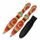 Perfect Point PP-116-2TD Throwing Knife Set, 8in, 2 Knives, Full Color Print, Tie Dye, PP-116-2TD