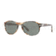 Persol PO2931S Sunglasses 978/31-5517 - Stripped Brown/Grey Frame, Green Lenses