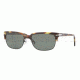 Persol PO3043S Sunglasses 938/31-5418 - Green Striped Frame, Green Lenses