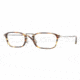 Persol PO3044V Single Vision Prescription Eyeglasses 938-5021 - Green Striped Brown Frame