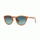Persol PO3108S Sunglasses 960/S3-49 - Striped Brown Frame, Light Blue Grad Dlue Polar Lenses