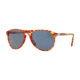 Persol PO9714S Sunglasses 106056-55 - Tortoise Red Frame, Blue Lenses