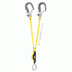 Petzl ABSORBICA-Y 150 MGO double lanyard w/energy absorber, Captive Carabiner, MGO, ANSI, 150cm, 150cm, L64YUM 150