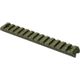 Phase 5 Weapon Systems Inc M-LOK Picatinny Rail Section, 13 Slot, OD Green, MLOKPIC13-ODG