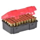 Plano Handgun Ammo Case with Hinged Cover, .38 Special, 50 Count, Dark Gray/Transparent Rose, PMC122550