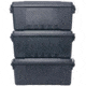 Plano Sportsmans Trunk, 3 Pack, Charcoal, Medium, PLAT17CH3PK