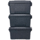 Plano Sportsmans Trunk, 3 Pack, Charcoal, Small, PLAT16CH3PK