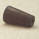 Plasticoid Black Rubber Stoppers, One-Hole 1--M291