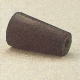 Plasticoid Black Rubber Stoppers, One-Hole 3--M291