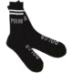 Poler Furry Font Skate Socks, Black, One Size, 55200240-Black-O/S