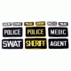 BlackHawk Police Patch W/Velcro 2 X 4 (10900014) Black/Gold