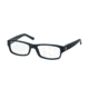 Polo PH2102 Single Vision Prescription Eyeglasses 5521-53 - Matte Blue Frame