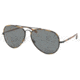 Polo PH3058JM Sunglasses 900387-5814 - Shiny Black Frame, Gray Lenses