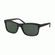 Polo PH4095 Sunglasses 552371-57 - Matte Black Frame, Green Lenses