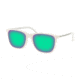 Polo PH4143 Sunglasses 51013R-57 - Rubber White Frame, Mirror Green Lenses