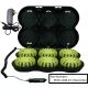 Powerflare 6-Pack Rechargeable PowerFlare System, Amber LEDs, Blue Shell, PF6P-210R-A-BL