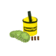 Powerflare PF-200 Softpack,  3 Safety Lights,Amber LED,Yellow Bag,3 Batteries, Olive Drab Shell SP3Y-A-OD
