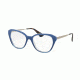 Prada CINEMA PR28SV Eyeglass Frames UFW1O1-52 - Blue Gradient Frame