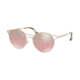 Prada CINEMA PR62SS Progressive Prescription Sunglasses PR62SS-ZVN095-53 - Lens Diameter 53 mm, Frame Color Pale Gold