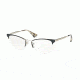 Prada CINEMA' PR65QV Eyeglass Frames QE31O1-53 - Black/pale Gold Frame