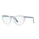 Prada CONCEPTUAL PR07VVF Bifocal Prescription Eyeglasses 3251O1-53 - Transp Azure/Transp Green