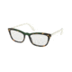 Prada CONCEPTUAL PR10VV Eyeglass Frames 3211O1-52 - Medium Havana/Green