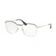Prada CONCEPTUAL PR57VV Progressive Prescription Eyeglasses 3271O1-52 - Green/Silver