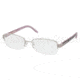 Prada Eyeglasses PR57MV with No-Line Progressive Rx Prescription Lenses 3AX1O1-5217 - Black-pink 