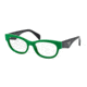 Prada HANDBAG LOGO PR13QV Eyeglass Frames SMP1O1-52 - Green Frame
