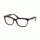 Prada JOURNAL PR24SV Eyeglass Frames 2AU1O1-53 - Havana Frame